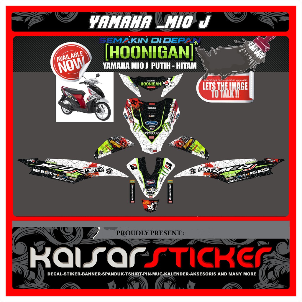 STICKER DECAL MIO J / DECAL MIO J / STICKER MIO J