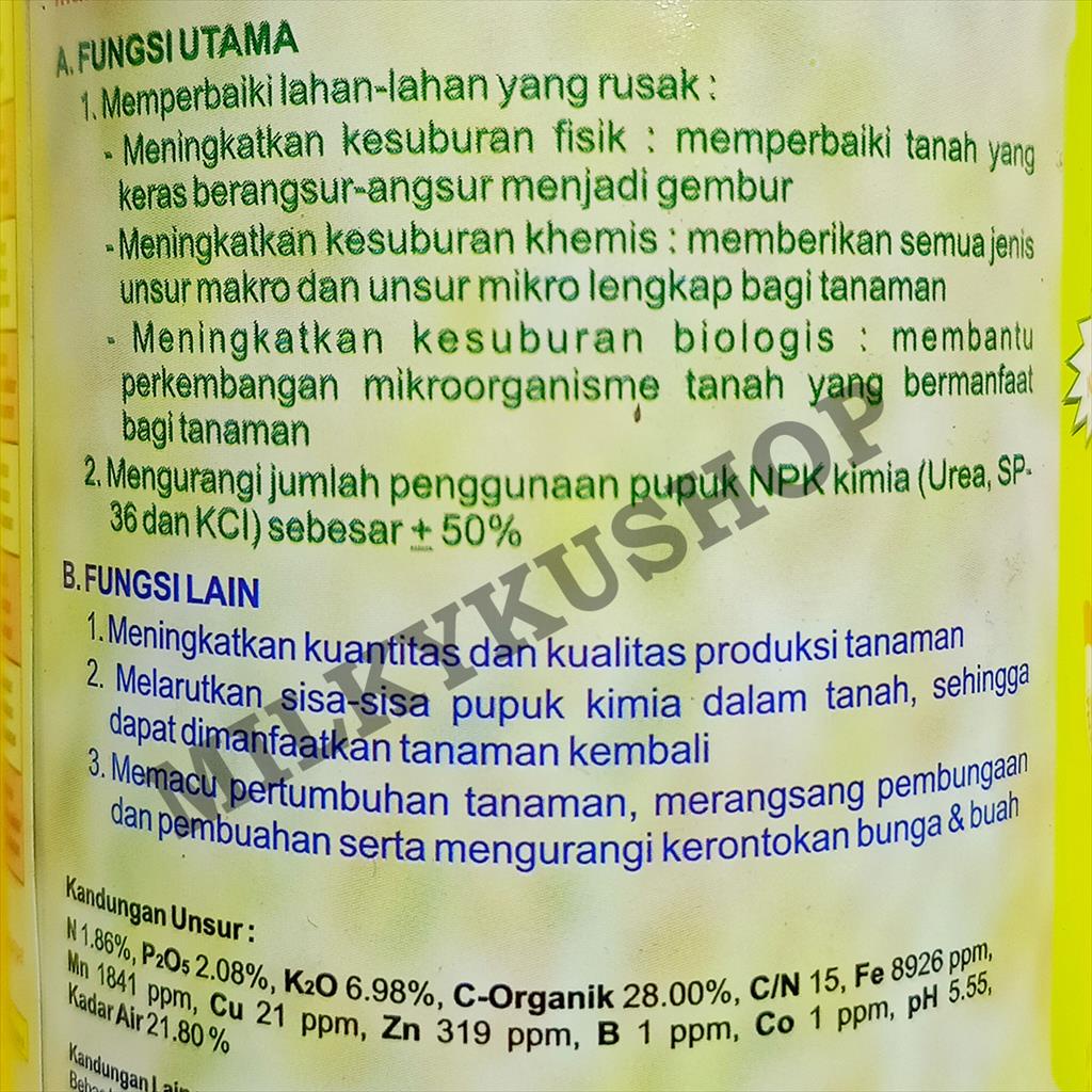 PUPUK ORGANIK SPRNASA 250 GRAM SUPERNASA KEMASAN PABRIK