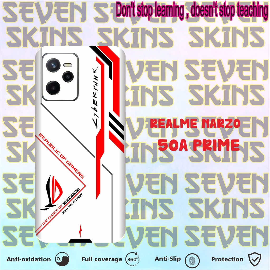 SKIN HANDPHONE DAPAT 2 PCS REALME NARZO 50A PRIME  ROG