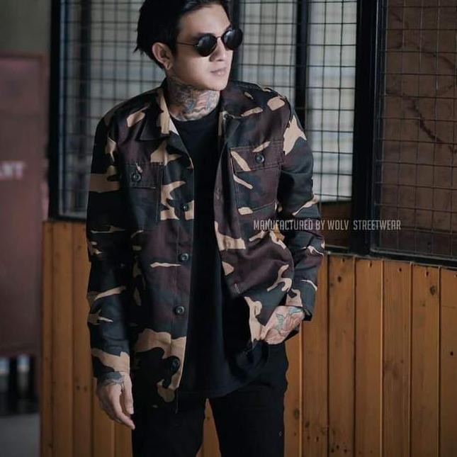 ➻ Jaket Semi Parka Loreng ◄