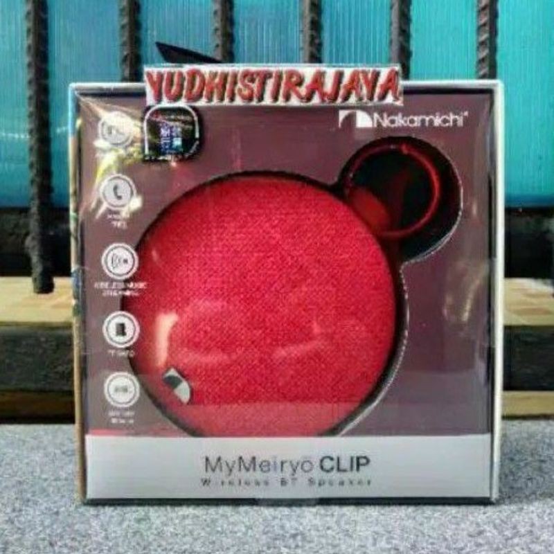 Speaker Portable Nakamichi My Meiryo Clip speaker wireless bluetooth Original Garansi Resmi