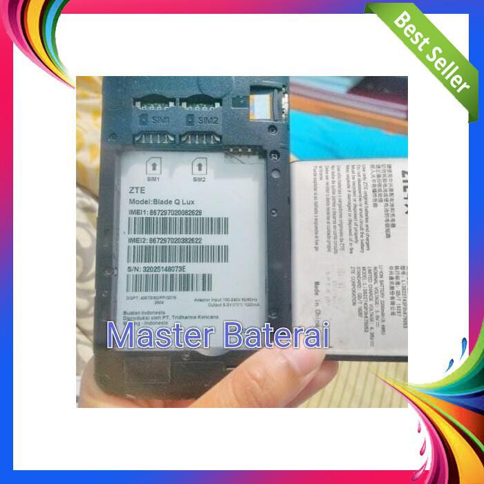 BATERAI ZTE BLADE Q LUX BOLT E1 DOUBLE POWER