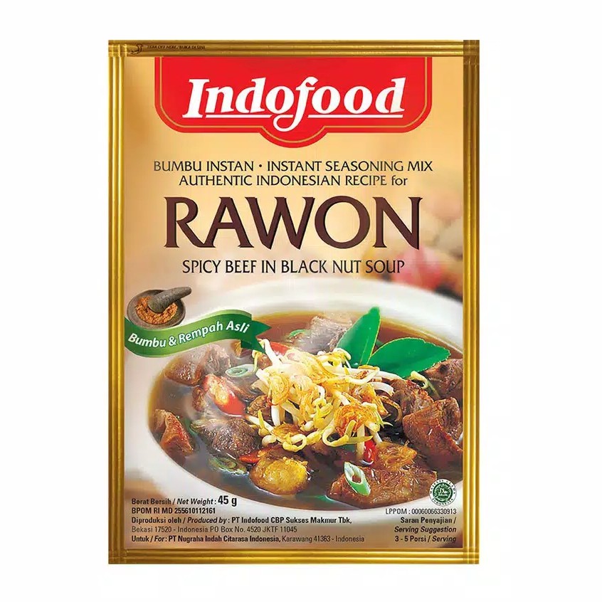 

Indofood Bumbu Rawon 45 gr