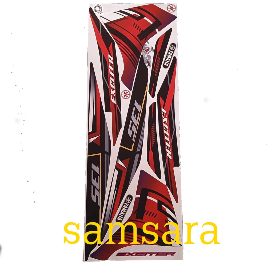 Stiker Motor Jupiter Mx New Exciter135 Merah