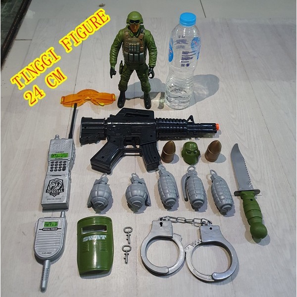 MAINAN MILITARY BORGOL ARMY FIGURE TENTARA BESAR 24 CM