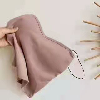 [ LINGERIE MASTER ] - (B-11) TANK TOP BRA BH FASHION GYM BRA OLAHRAGA PUSH UP LINGERIE WANITA TANPA KAWAT ELASTIS SEXY IMPORT-B-11 Pink