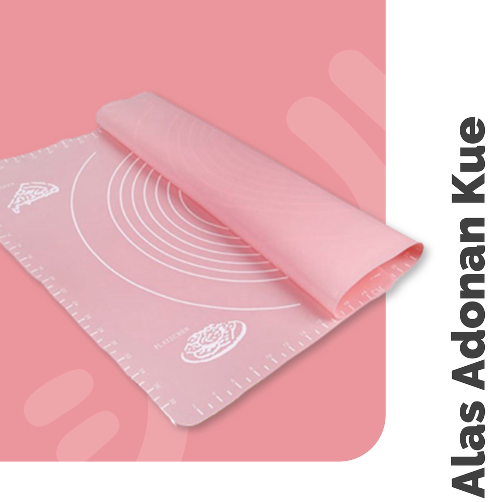 Silmat Slimat Alas Adonan Kue Silikon 70 X 50 CM Anti Lengket Baking Mat Silicone