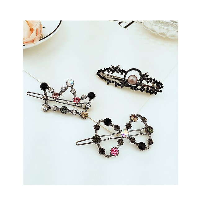 LRC Jepit Rambut Fashion Diamond Hair Clip F5737X