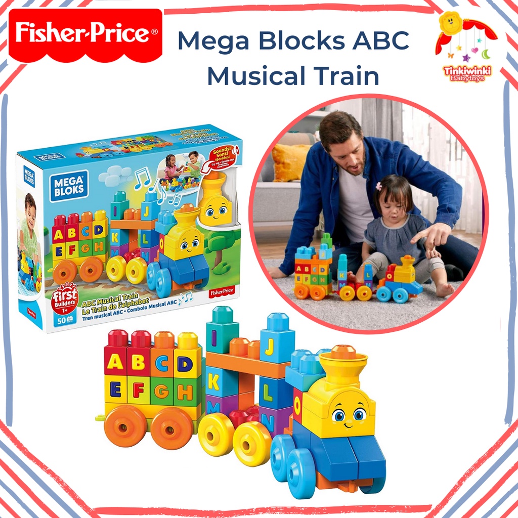 Fisher Price Mega Blocks ABC Musical Train