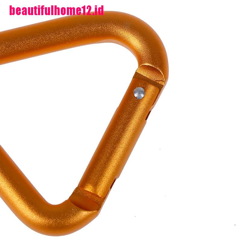 1 Pc Gantungan Kunci Carabiner Bentuk Segitiga Untuk Camping Hiking Outdoor