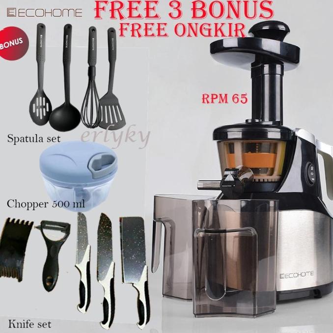 Diskon Ecohome Slow Juicer (RPM 40) Pengekstrak Buah ESJ-999. ORIGINAL, PROMO Diskon