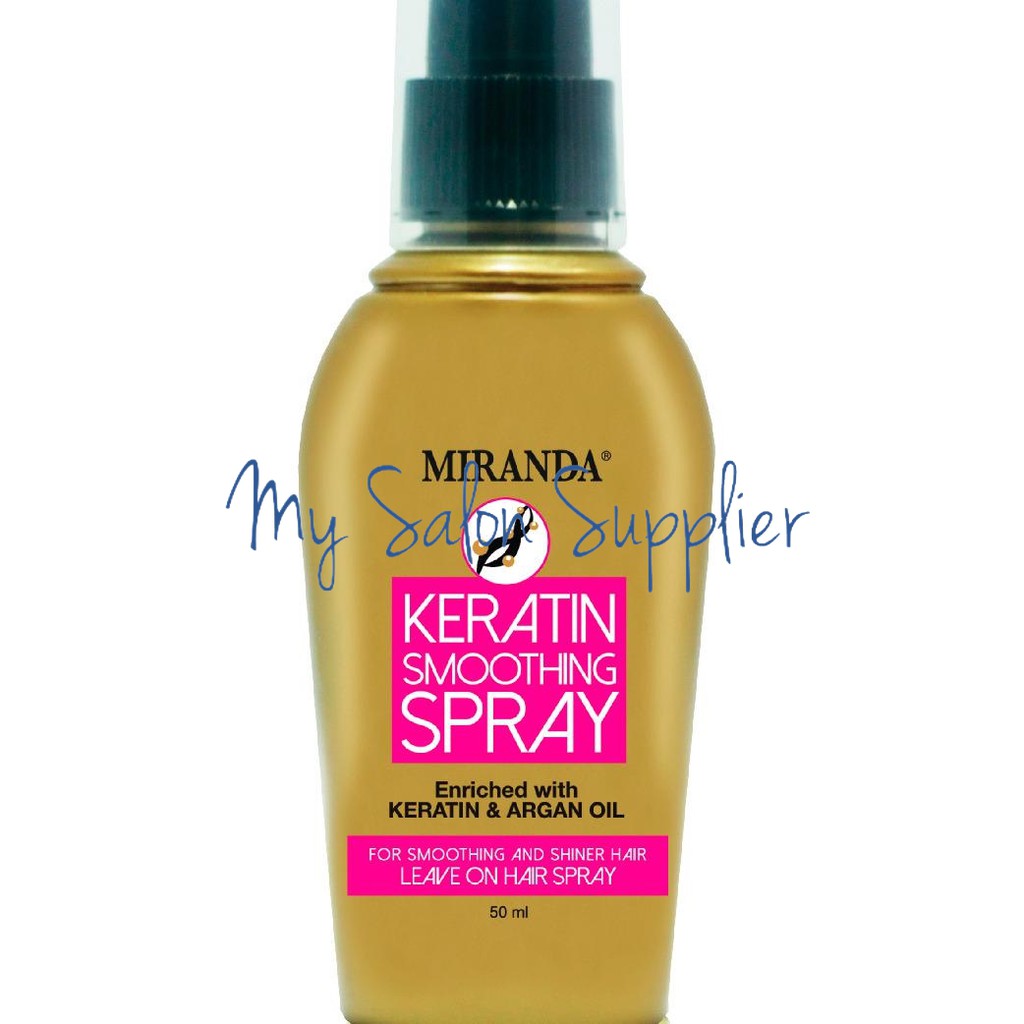 Miranda Leave on Keratin Spray 50ml Smoothing Spray + Argan Oil