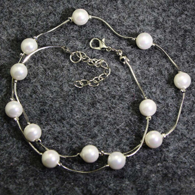 Simple Fashion Pearl Clavicle Necklace Women Temperament Jewelry