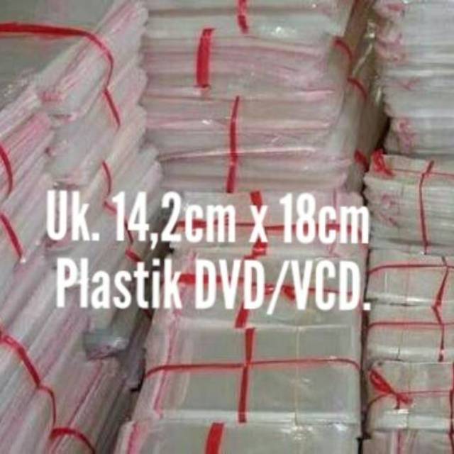 

Plastik opp seal 14,2 x 18cm tebal 0,32 micron uk. DVD/VCD (100 Lbr)