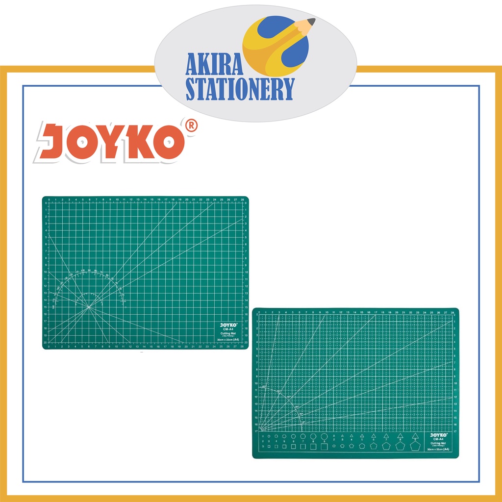 

Cutting Mat JOYKO A4 Small / Alas Potong Kertas CM-A4 Kecil / Tatakan Cutter Hijau CM A4 ( PCS )