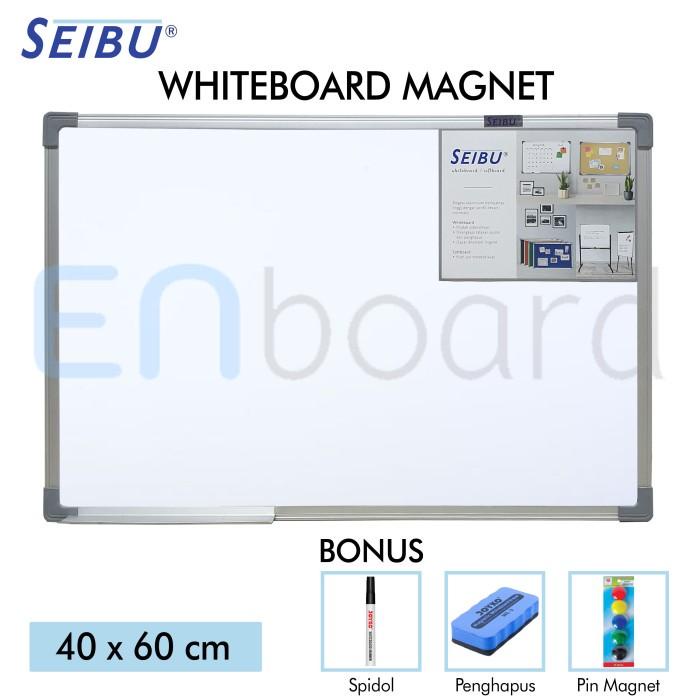 

Nov | Papan Tulis Whiteboard Gantung Magnet Single Face Seibu 40 X 60 Cm