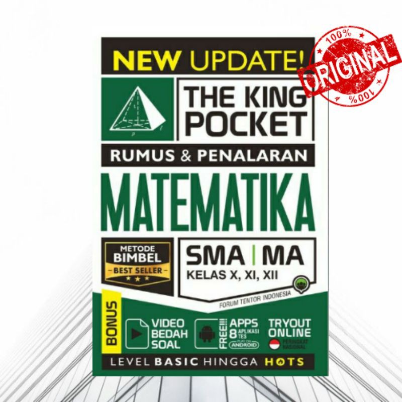 BUKU : NEW UPDATE THE KING POCKET RUMUS & PENALARAN MATEMATIKA SMA/MA