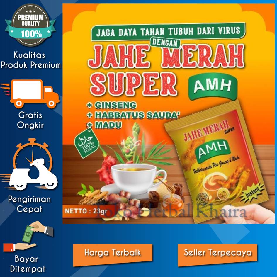 

JAHE MERAH AMH SUPER AMANAH 1 SACHET