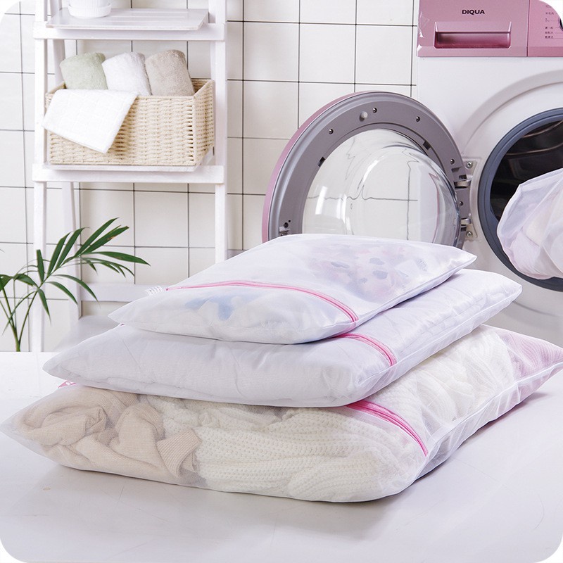 Kantong Cuci Baju Serbaguna / Tas Baju Kotor /  Laundry Bag Net Zipper Resleting