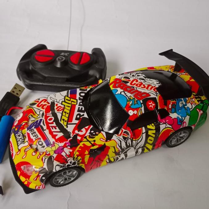 Mainan Mobil Remot Batre Cas_Mobil Remot Kontrol Batik