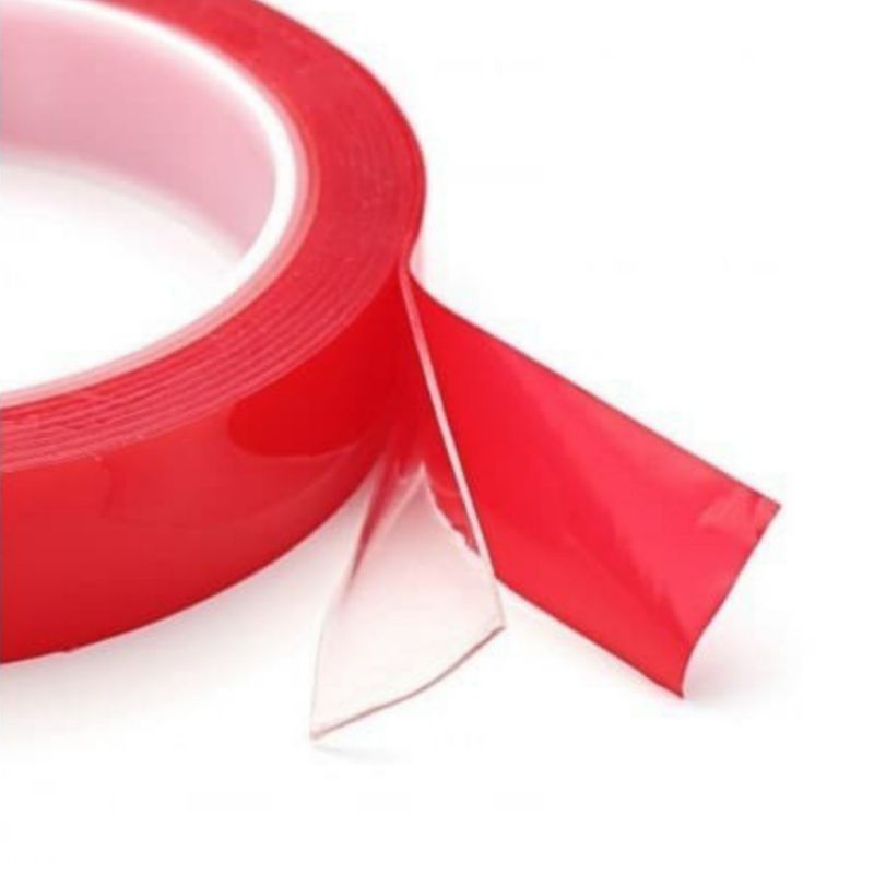 Double tape 3m red stiker ( 0.5 cm )