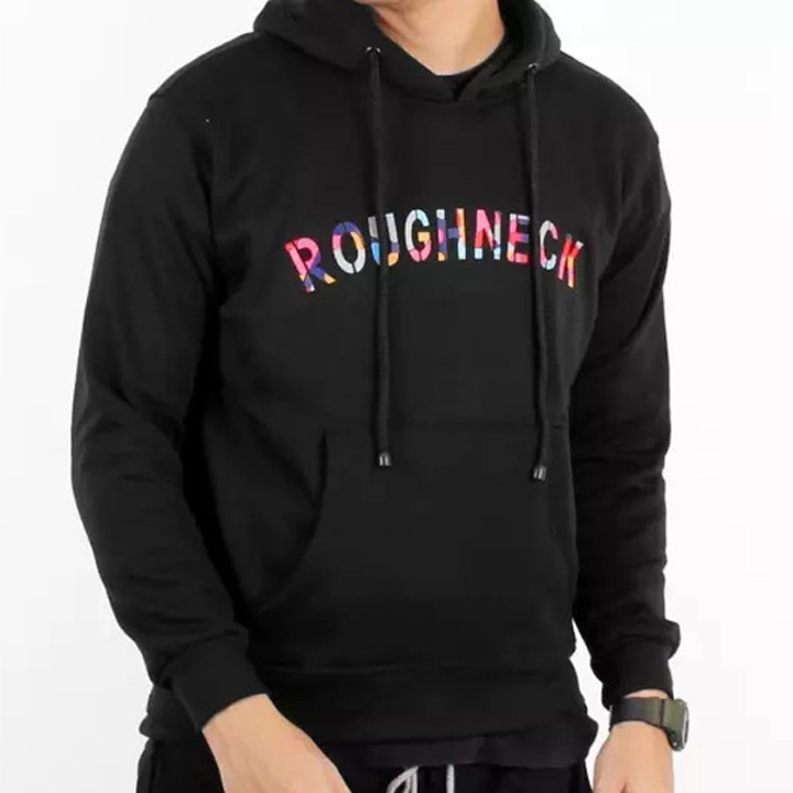 Hoodie Pria Distro Sweater Hoodie Original Roughneck Warna Hitam Sweater Jepang Bahan Cotton Premium Size M-XXL COD/ Jaket Cowok Terbaru 2021