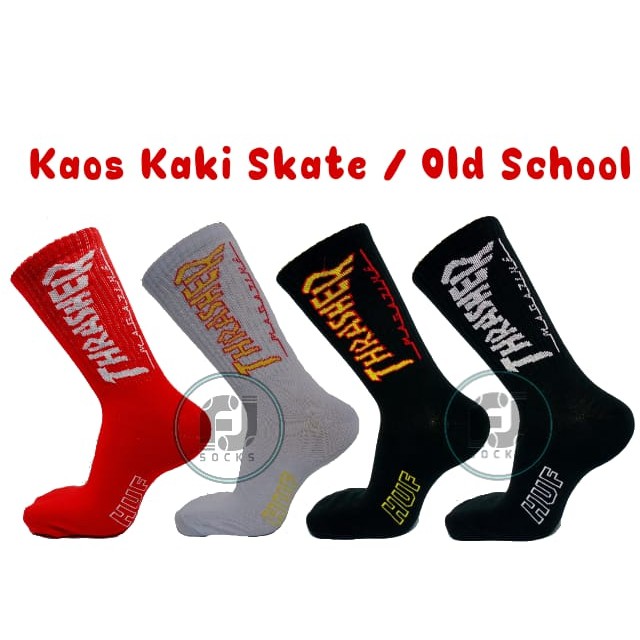 Kaos Kaki Skate/Old School Motif TRS