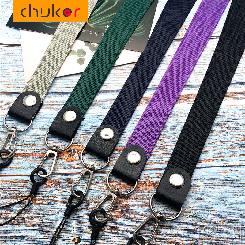 Tali Lanyard Gantung Leher Bahan Metal Untuk iPhone / Kamera / USB / Kartu ID