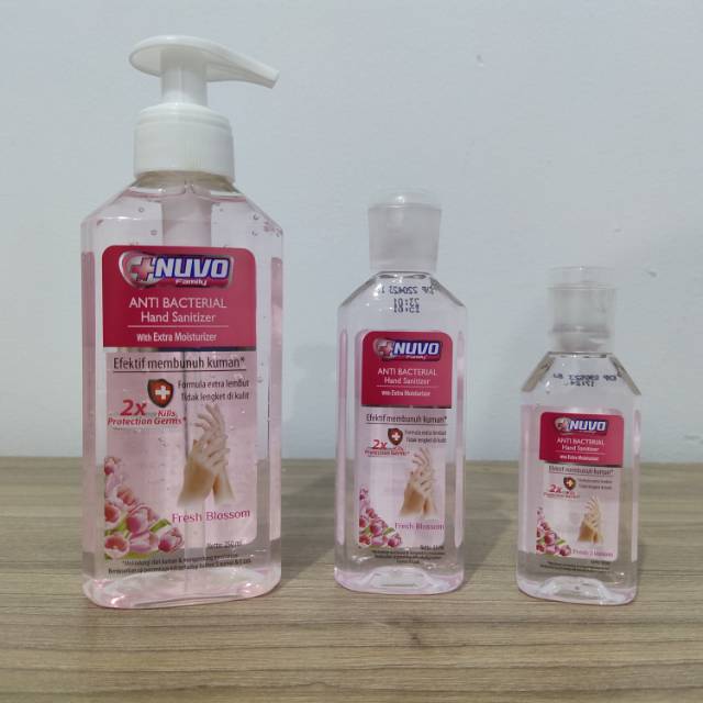 Paket murah Nuvo Hand Sanitizer 250 ml 85 ml 50 ml