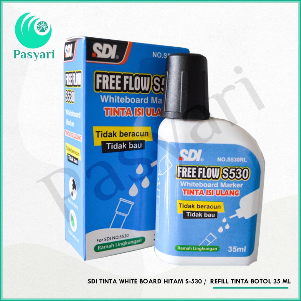 

Sdi Tinta White Board Hitam S-530 Refill Tinta Botol 35 Ml