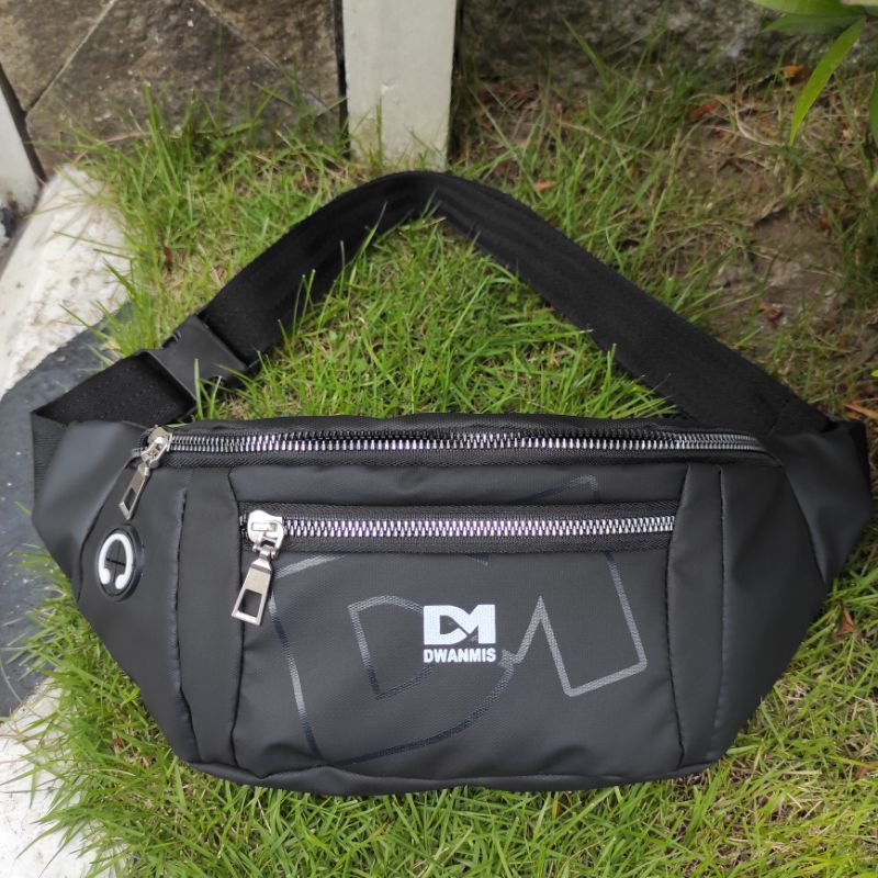 New Produk | WaistBag Pria Original DM Waterproof | Tas Selempang Pria Anti Air Premium