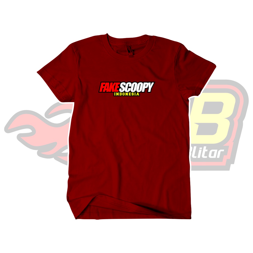 Kaos Distro Fake Scoopy Katun Combed