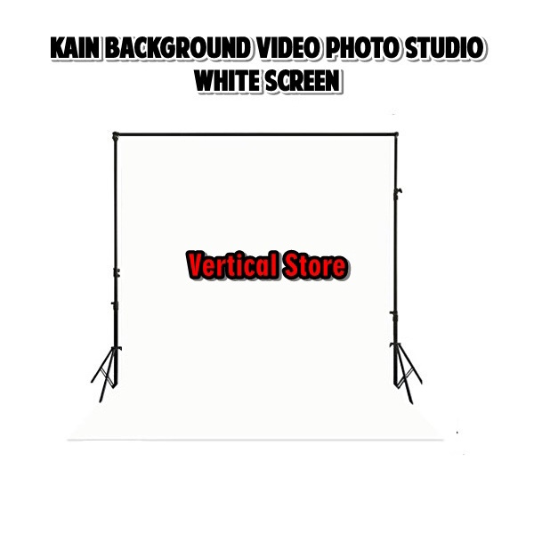 Kain Background White Screen Studio Foto/ Kain Putih Dekorasi Pameran