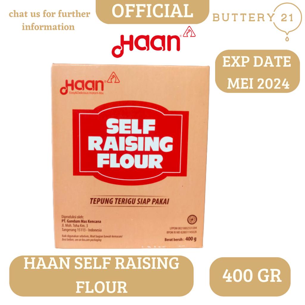 

HAAN SELF RAISING FLOUR 400 GR / TEPUNG TERIGU INSTAN