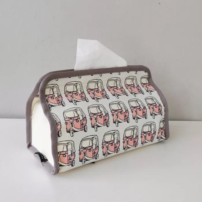 

Tissue Cover Bajaj Pink Canvas Living