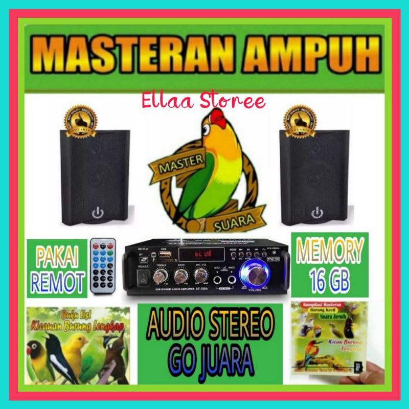 Master Burung Amplifier Audio Stereo Murai Moncer Suara Go Lomba Juara