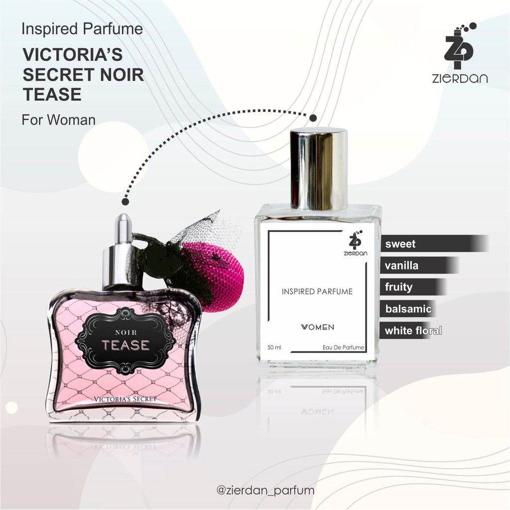 Zierdan Inspired Parfum Victoria's Secret Noir Tease Parfume Farfum Minyak Wangi Wanita Cewek