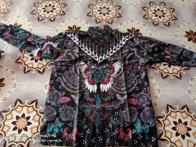 Afiya Batik Hrb026 Kenongo Kemeja Panjang Pekalongan