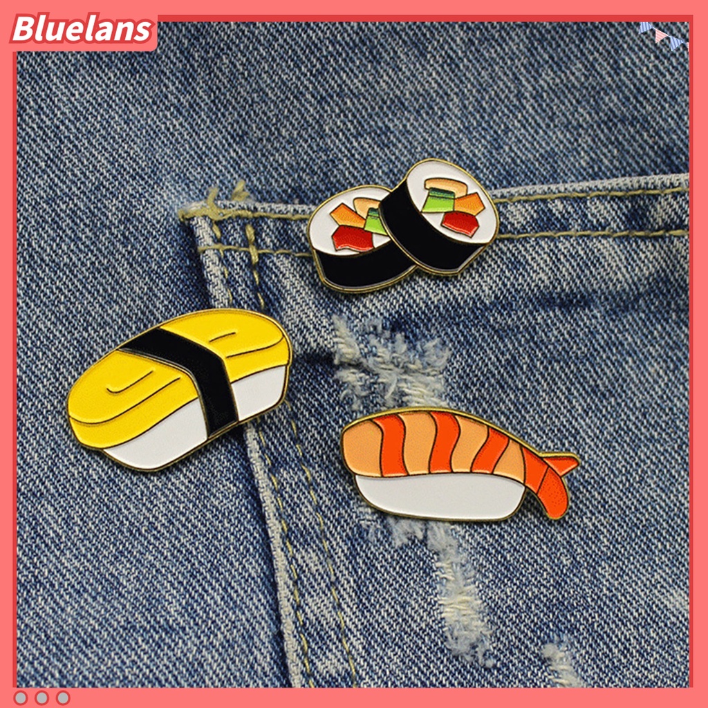 Bros Pin Enamel Bentuk Sushi Makanan Jepang Untuk Dekorasi Topi Jeans