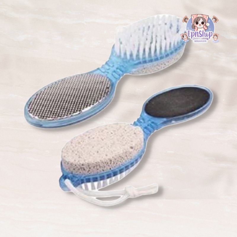 ALAT PEMBERSIH KAKI 4IN1 / FOOT BRUSH / SIKAT KAKI &amp; BATU APUNG / ALAT PEDICURE