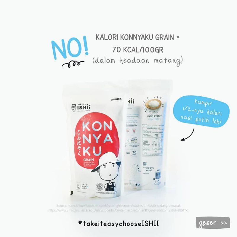 Beras Shirataki Konnyaku Diet Keto 250 gr| Konjac Rice Ceto Diet