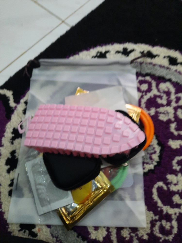 Sikat Toilet Wc Elastis Closet Lengkung Flexsible Wastafel Kamar Mandi - Merah Muda Cod 130 Gram