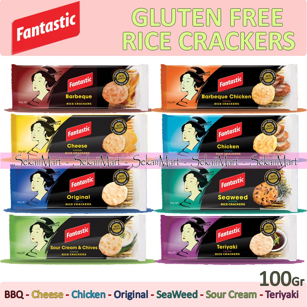 

FANTASTIC Rice Crackers All Variant 100g - Gluten Free Snack Semua Rasa Cocok untuk Vegan