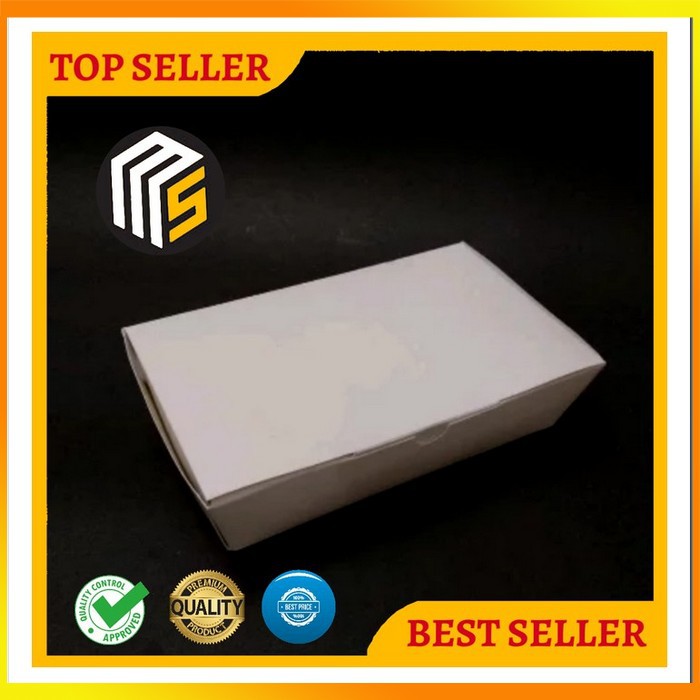 MS - paper lunch - box makanan kertas - kotak makan size M 50