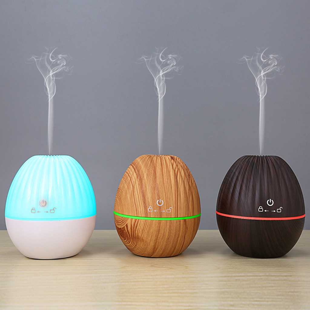 Kongyide Air Humidifier Aromatherapy Oil Diffuser Wood 130ml - AJ-510