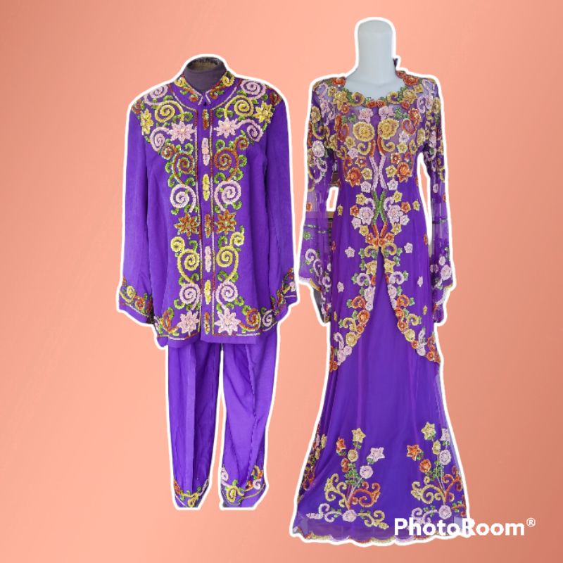 preloved kebaya/baju kebaya/kebaya bludru/kebaya set/kebaya/preloved/setelan kebaya/kebaya ungu