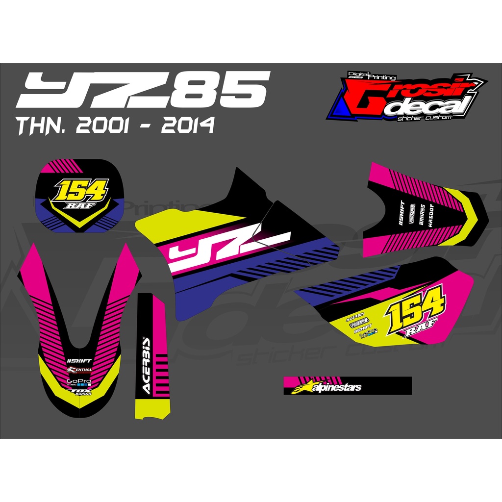 Decal Stiker YZ 85 Lama 2002 - 2014  Dekal Stiker YZ 85 Lama Fullbody