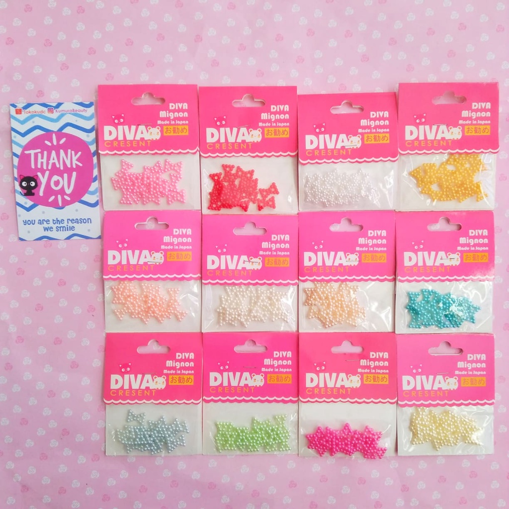 DEKORASI SLIME / CLAY / NAIL ART PEARL BOW STRING ISI 15PCS