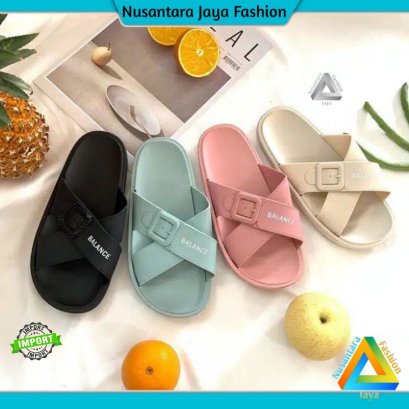 ⚡4.4 TERLARIS⚡Sandal Jelly Wanita - Sendal Wanita Kekinian - Sandal Balance 1969 X1C-8