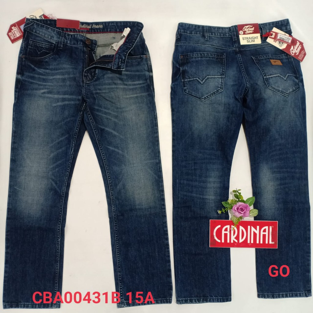 gof 33 CARDINAL CBCBA Celana Panjang Jeans Reguler Fit Slim Fit Straight Slim Bawahan Laki Dewasa